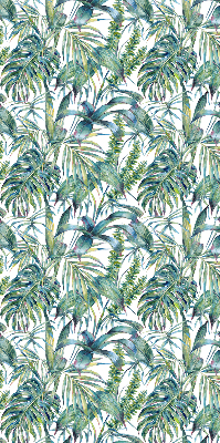 Fabric roller blind Tropical leaves