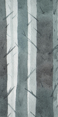Modern roller blind Trees
