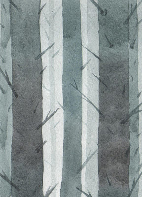 Modern roller blind Trees