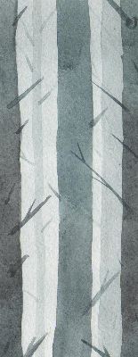 Modern roller blind Trees