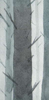 Modern roller blind Trees