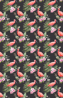 Roller blind for large window Flamingos on plants