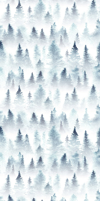 Roller blind for large window Forest in the fog