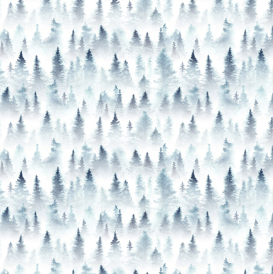 Roller blind for large window Forest in the fog