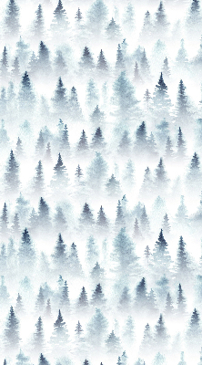 Roller blind for large window Forest in the fog
