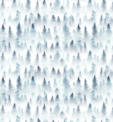 Roller blind for large window Forest in the fog