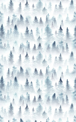 Roller blind for large window Forest in the fog