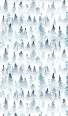 Roller blind for large window Forest in the fog