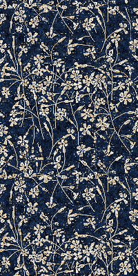 Roller blind for large window Flowers