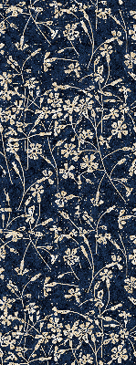 Roller blind for large window Flowers