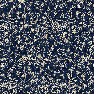 Roller blind for large window Flowers
