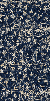 Roller blind for large window Flowers