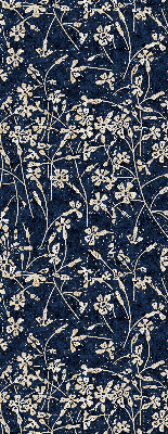 Roller blind for large window Flowers