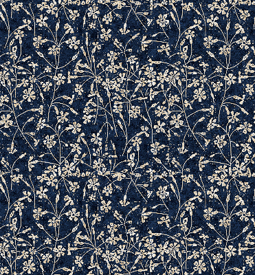 Roller blind for large window Flowers