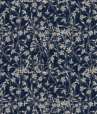 Roller blind for large window Flowers