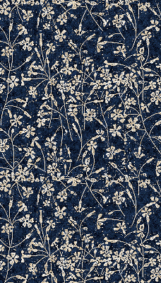 Roller blind for large window Flowers