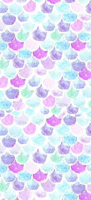 Fabric roller blind Colorful scales