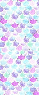 Fabric roller blind Colorful scales