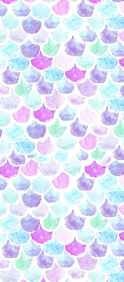 Fabric roller blind Colorful scales