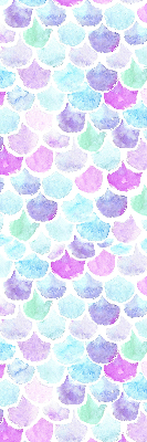 Fabric roller blind Colorful scales