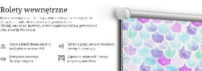 Fabric roller blind Colorful scales