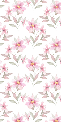 Fabric roller blind Pink flowers