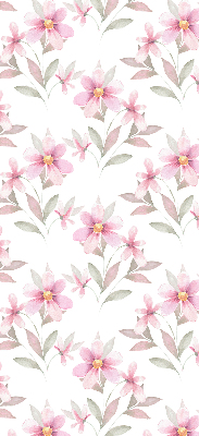 Fabric roller blind Pink flowers