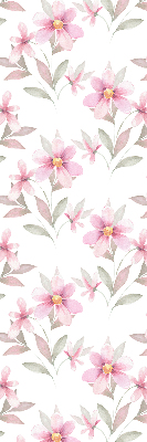 Fabric roller blind Pink flowers