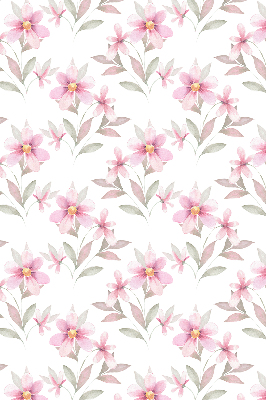 Fabric roller blind Pink flowers
