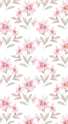 Fabric roller blind Pink flowers