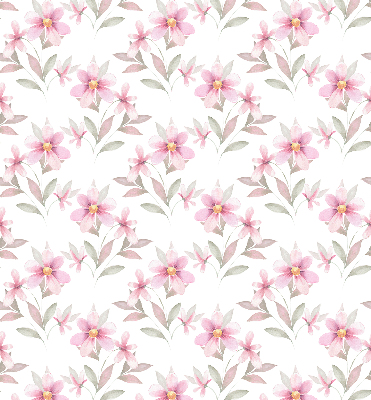 Fabric roller blind Pink flowers