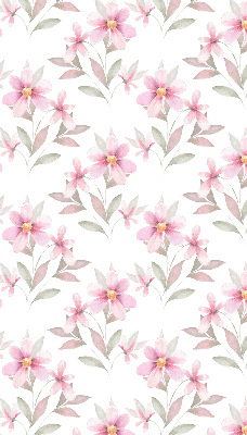 Fabric roller blind Pink flowers