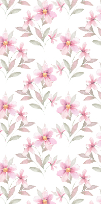 Fabric roller blind Pink flowers