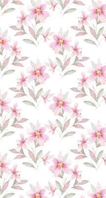Fabric roller blind Pink flowers