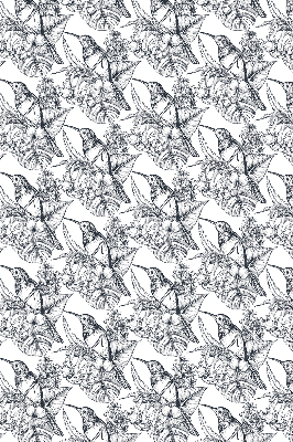Modern roller blind Drawn flowers