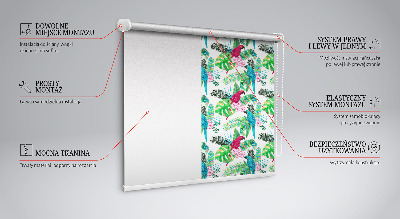 Roller blind for large window Parrots