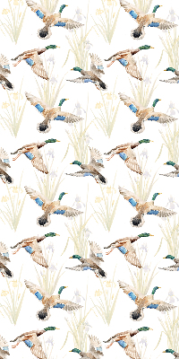 Fabric roller blind Flying ducks