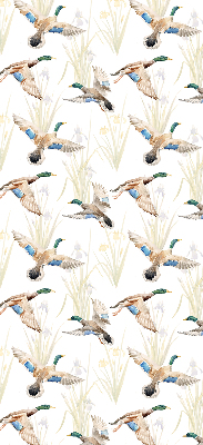 Fabric roller blind Flying ducks