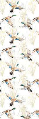 Fabric roller blind Flying ducks