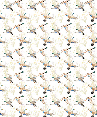 Fabric roller blind Flying ducks