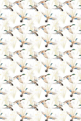 Fabric roller blind Flying ducks