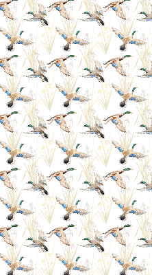 Fabric roller blind Flying ducks
