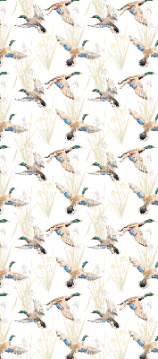 Fabric roller blind Flying ducks