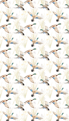 Fabric roller blind Flying ducks