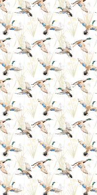 Fabric roller blind Flying ducks