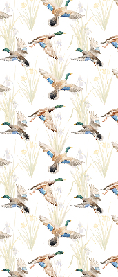 Fabric roller blind Flying ducks