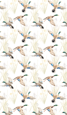 Fabric roller blind Flying ducks
