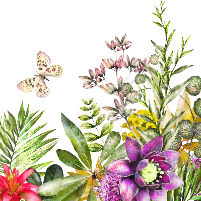 Roller blind for large window Flowers