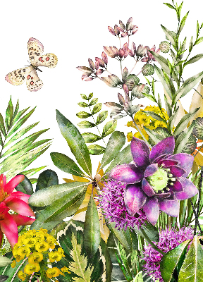Roller blind for large window Flowers