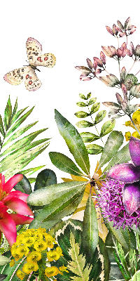 Roller blind for large window Flowers